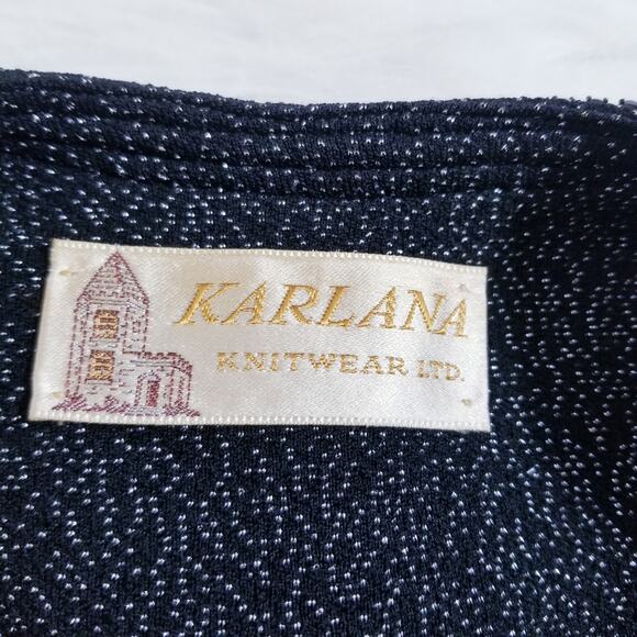 American Vintage Karlana Knit Wear Metallic Rhinestone Vest - Picture 3 of 12